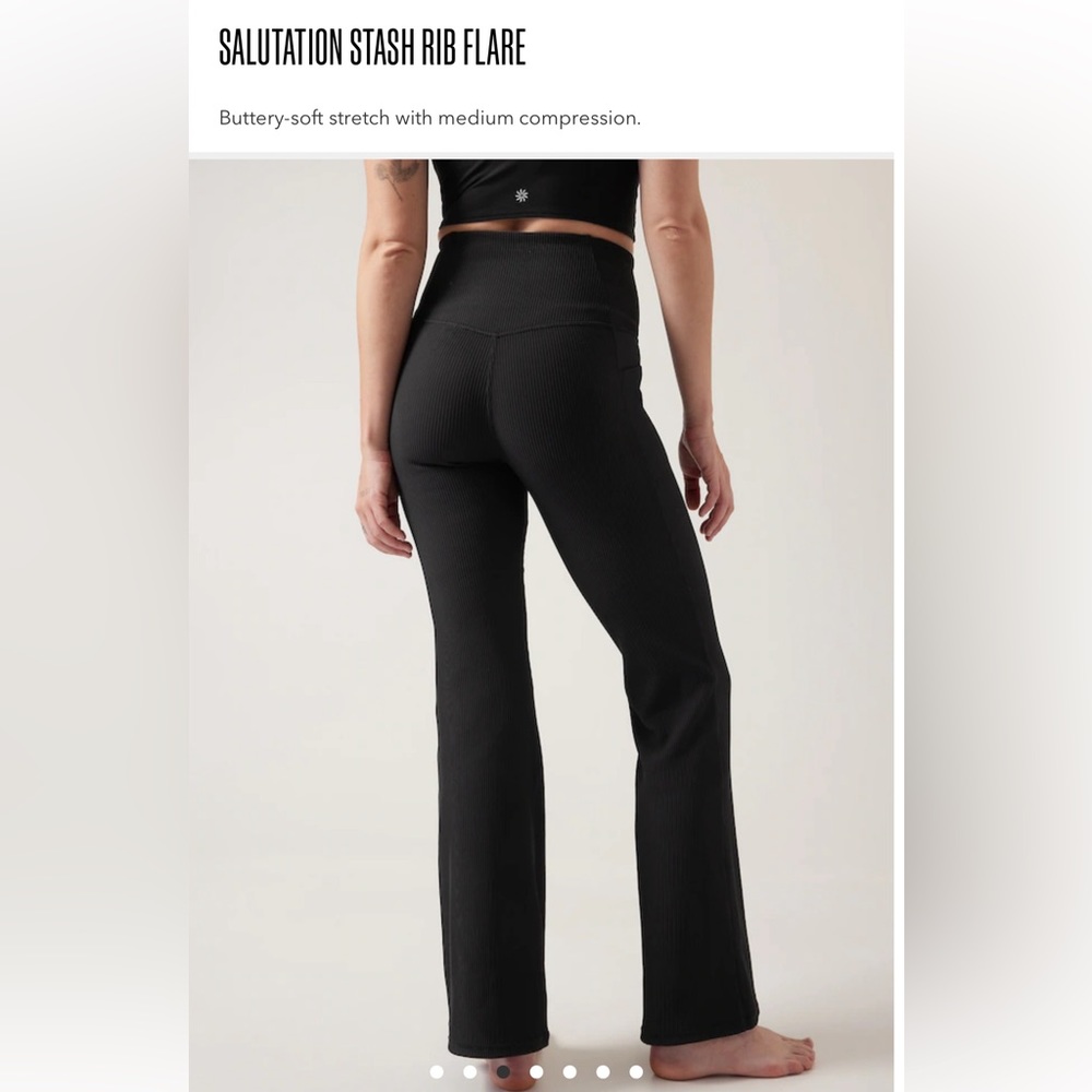 Athleta Ribbed Flare Leggings
